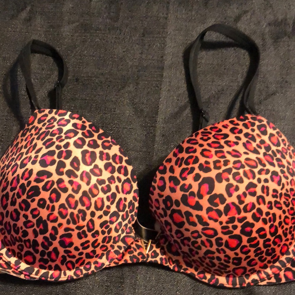 Leopard print Padded Bra